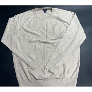 J.Crew Factory NWOTMen's Cotton Blend Crewneck Sweater Beige‎ in Size Large